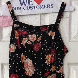 Floral sleeveless jumpsuit